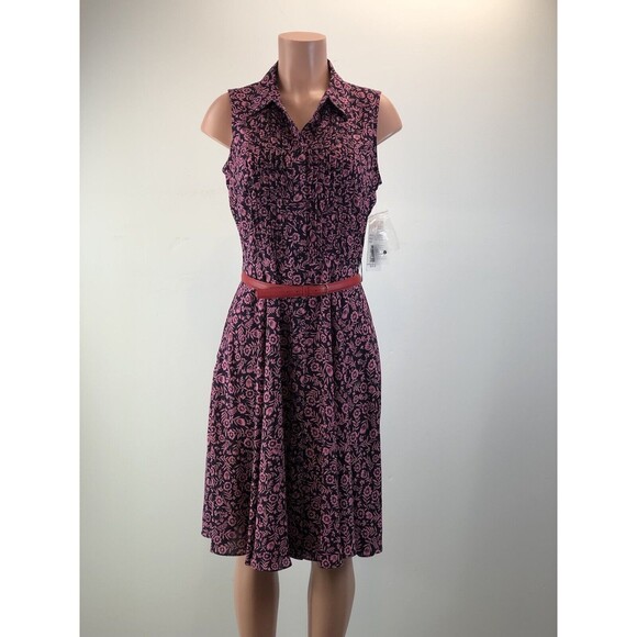 Nanette Lepore Dresses & Skirts - Nanette Lepore Women's Midi Dress Mock Neck Floral Size 4